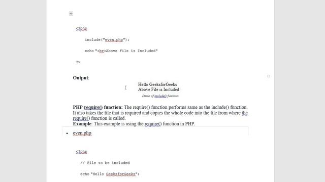 PHP | Include And Require смотреть онлайн
