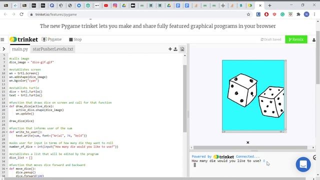 The New Pygame Trinket Google Chrome 2021 01 14 22 02 25 смотреть онлайн