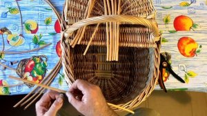 1/ Плетение крышки пикниковой корзины. 1 часть.