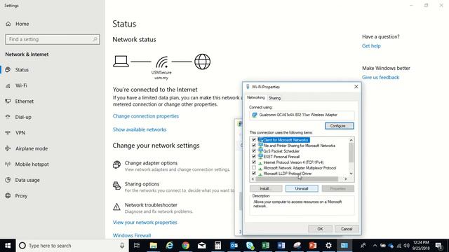 disable ipv6 network adapter properties смотреть онлайн