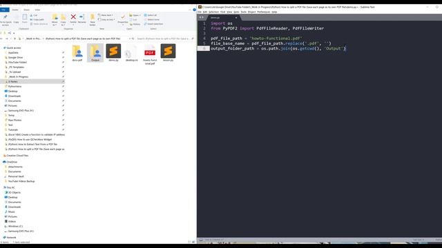 How to split a PDF file into single files using Python смотреть онлайн