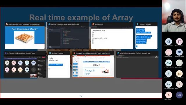 Day 2 | Arrays in PHP, Types of Arrays in PHP | Learn Basics of PHP | PHP, Laravel & MySQL Workshop смотреть онлайн