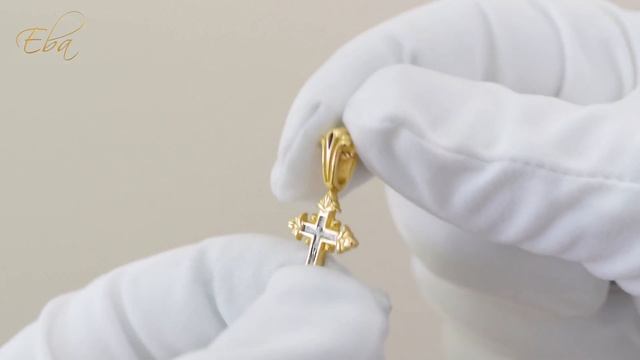 Процветший Крест. Детский крестильный крестик.