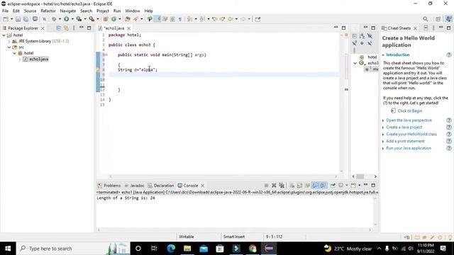 how to find the length of a string in java in eclipse | length of string in eclipse ide смотреть онлайн