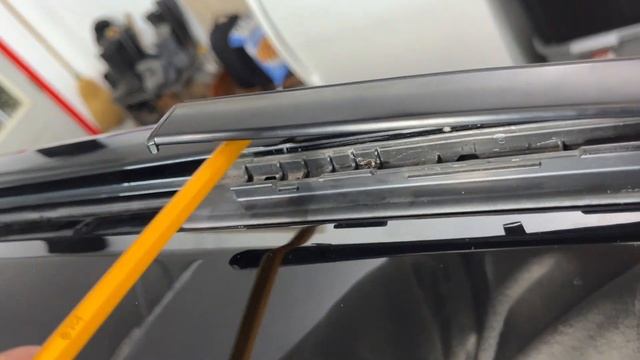 2011 Lexus LX570 A pillar trim damaged A-Pillar trim/molding after windshield replacement.