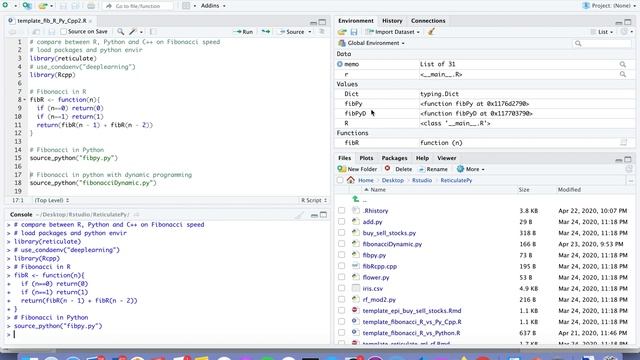 Run Fibonacci in Python, Cpp, Dynamic programming смотреть онлайн