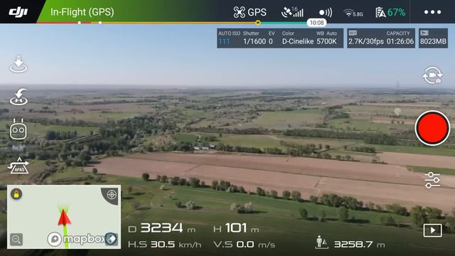 DJI MAVIC AIR Тест на максимальную дальность полёта на ровной местности в не города. смотреть онлайн
