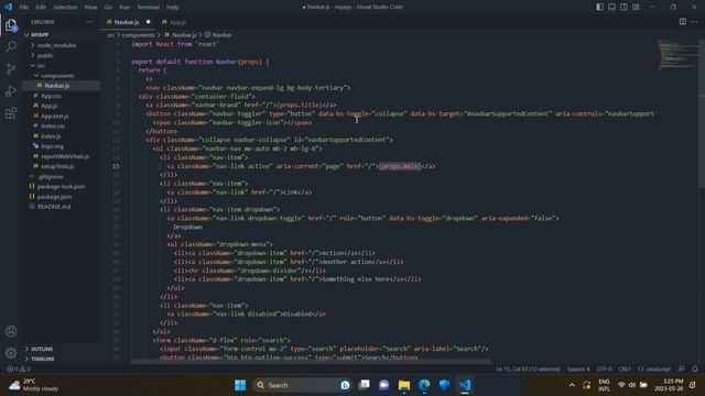 Making nav as component and understanding props in react js смотреть онлайн