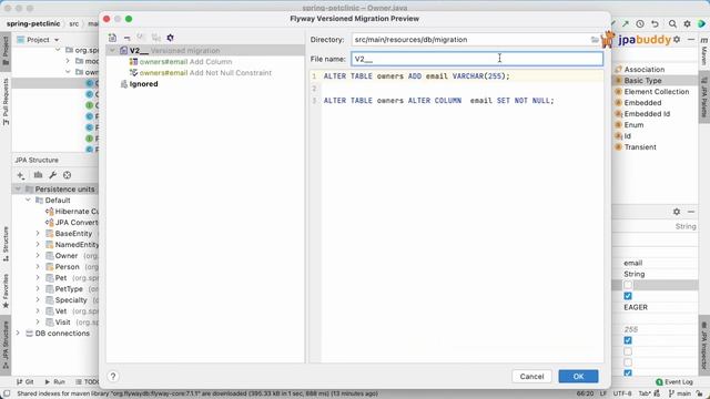 Providing a Default Value When Adding a Not-Null Constraint in Flyway | JPA Buddy смотреть онлайн