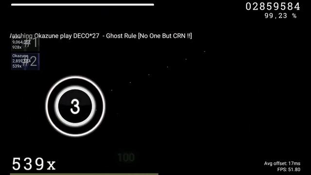 Osu! Droid Deco*27 - Ghost rule [No one but CRN !!] FC 98.05 offline смотреть онлайн