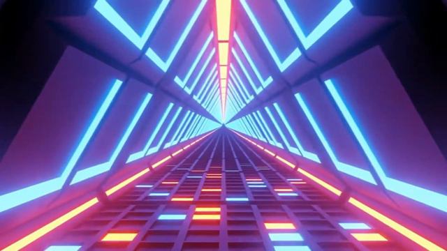 Hyper speed moving flight in futuristic virtual reality neon light tunnel Free Video #tunneltrend смотреть онлайн