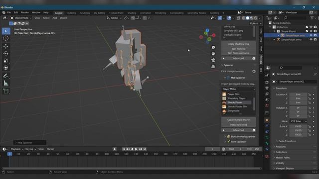 How to make a MINECRAFT ANIMATION with Blender & Mixamo ! (Tutorial) смотреть онлайн