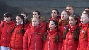 Заслуженный коллектив РФ "Соловушка" - От героев былых времен. Хоровая акция "Вечный огонь"