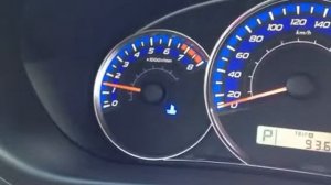 Холостые обороты Forester при прогреве
