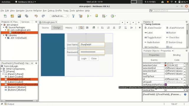 Java Swing Project Step-By-Step | ATM Management Using Java Swing Part-2 смотреть онлайн