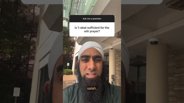 Is 1 rakat sufficient for the witr prayer? смотреть онлайн