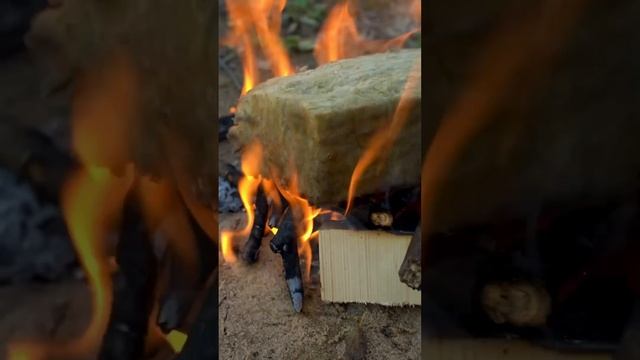 Эксперимент: горит ли базальтовая вата? #вата #утеплитель #утеплениедома #фасад #эксперимент смотреть онлайн