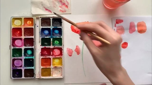 МАКИ / рисуем акварелью смотреть онлайн