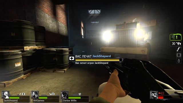 Стандартно офигенный новогодний L4D2 всей компанией)