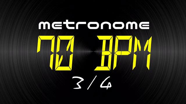 metronome 70 BPM 3/4 смотреть онлайн
