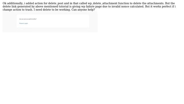 Wordpress: Delete Post Link to delete post, its meta and attachments (2 Solutions!!) смотреть онлайн
