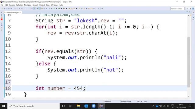 how to check given string is palindrome or not in Java смотреть онлайн