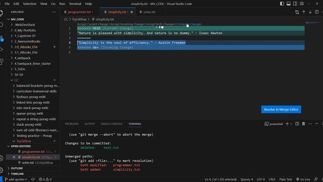 4. Git Conflict смотреть онлайн