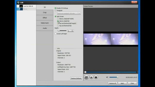 How to convert video to iPhone and add 3D effects to it смотреть онлайн