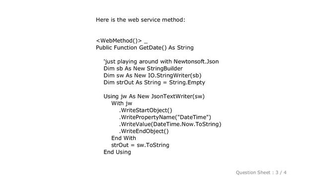 jQuery : How to return JSON from a 2.0 asmx web service смотреть онлайн