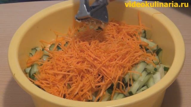 Рецепт - Капустный острый салат смотреть онлайн