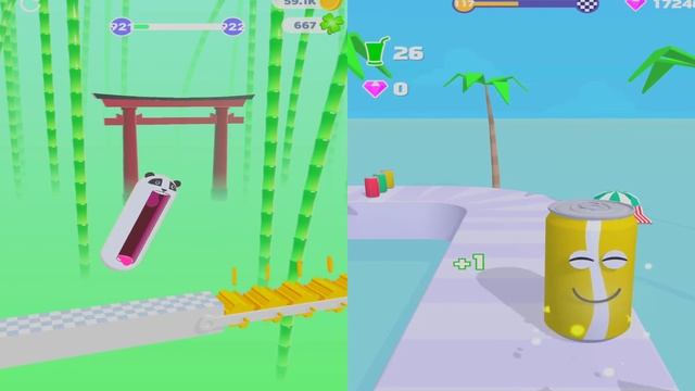 Hopping Heads vs Juice Run смотреть онлайн