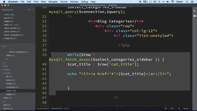 098 Displaying data in category page Learning PHP смотреть онлайн