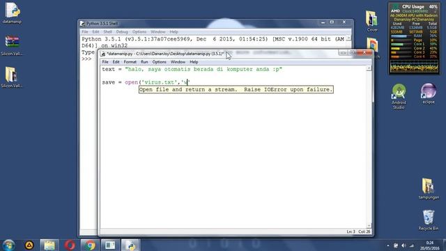 PYTHON 3.5 Tutorial Bahasa Indonesia - [13] File Manipulation pt.1 смотреть онлайн