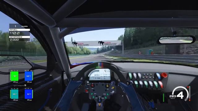 Assetto Corsa - BMW Z4 GT3 - Spa 2:16.948 PB - Hotlap - Open Setup