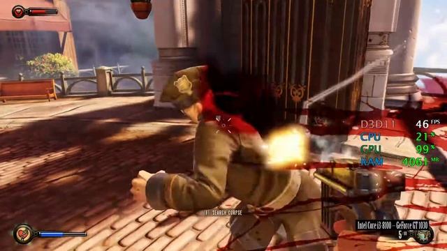 GeForce GT 1030 -- Intel Core i3-8100 -- Bioshock Infinite FPS test смотреть онлайн