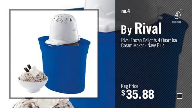 Top 10 Rival Ice Cream Machines [2018]: Rival 8804-BL 4-Quart Oval Ice Cream Bucket, Blue смотреть онлайн