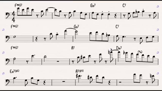 Time After Time - JJ Johnson Trombone Solo Transcription смотреть онлайн