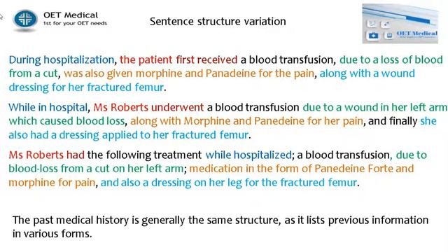 Writing A discharge Letter. Sentence structures. смотреть онлайн