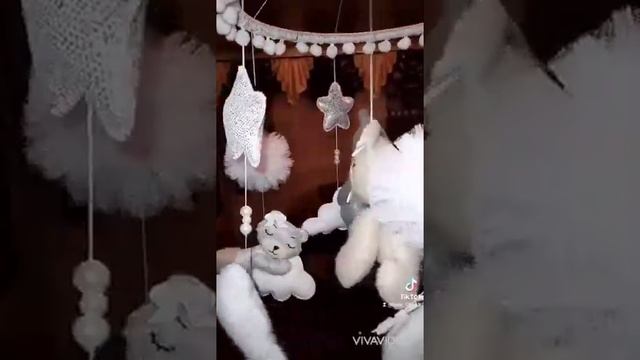 детский мобиль из фетра с мишками смотреть онлайн
