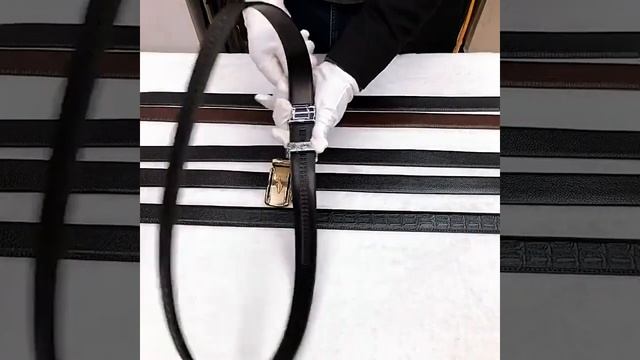Belt men's leather belt trendy fashion belt automatic buckle belt pearl crocodile pattern смотреть онлайн