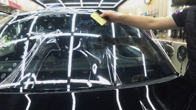 Как формовать пленку ПЭТ для защиты лобовых стекол смотреть онлайн
