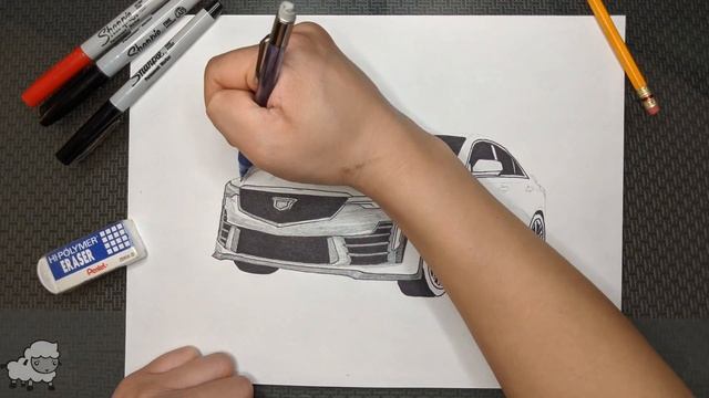 ALL NEW 2022 Cadillac CT4-V Blackwing Performance Sedan Redesign Sketch/Photoshop смотреть онлайн