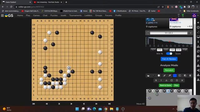 Josekis and center territory. 6k-12k teaching game and review. .Weiqi, Go, Baduk. смотреть онлайн