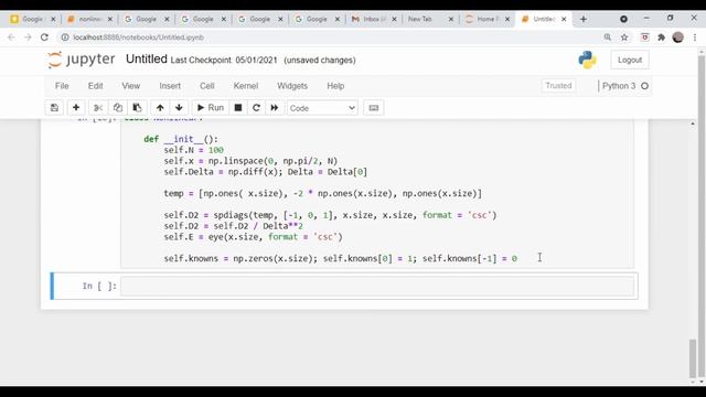 Nonlinear Differential Equations Using Finite Differences: Can we Use Sparse Matrices? смотреть онлайн