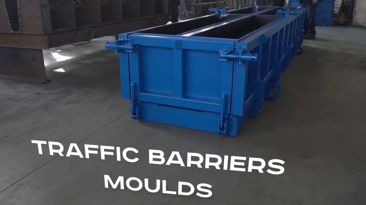 Steel moulds for concrete traffic barriers by M-Konstruktor смотреть онлайн