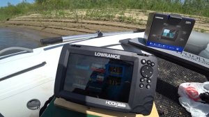 LOWRANCE HOOK REVEAL 7 TripleShot. Обзор эхолота на воде. Боковое сканировние