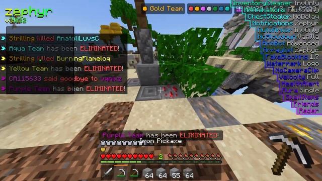 Minecraft Bedrock Edition 1.19.10 Hack Client: Zephyr смотреть онлайн