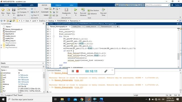 Imagen Panoramica implementando algoritmo RANSAC смотреть онлайн