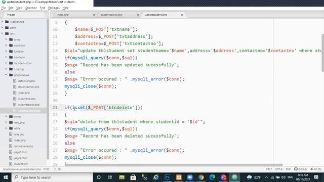 data update delete php смотреть онлайн