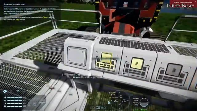 Space Engineers: Large Block Semi/Big Rig & Trailer as a Base (5x5 Wheels) Before Hinges were added смотреть онлайн